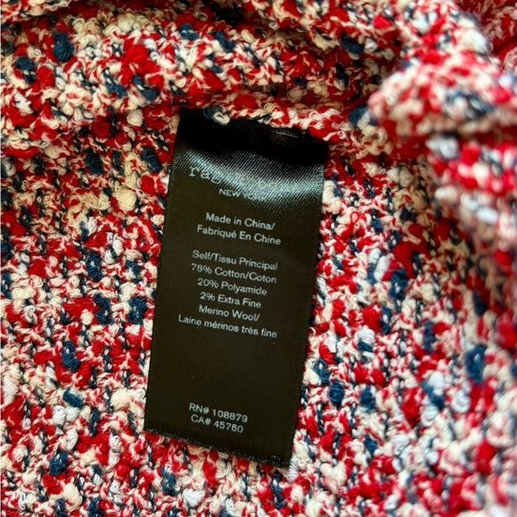 rag & bone Marled Knit Crew Halstead Sweater Small Retail $495 - Picture 4 of 8